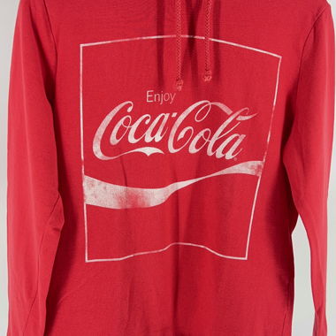 Sweat à capuche Coca-Cola rouge taille M