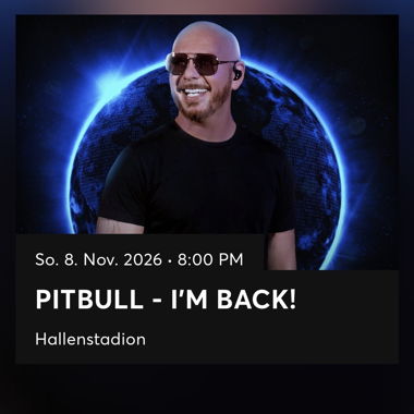 Pitbull VIP Konzerttickets