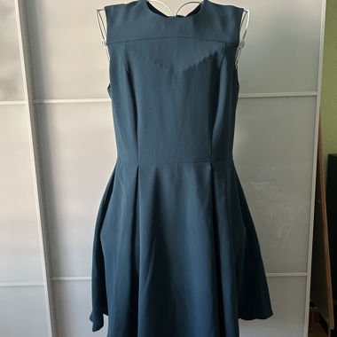 Ärmelloses Kleid Enteblau