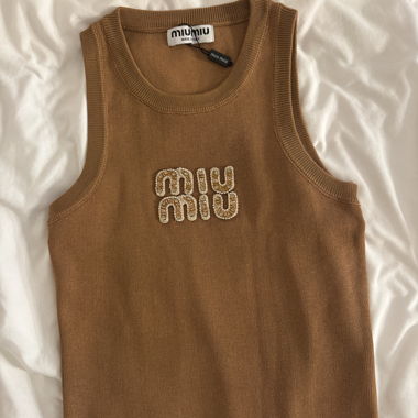 Top Miu Miu - marrone