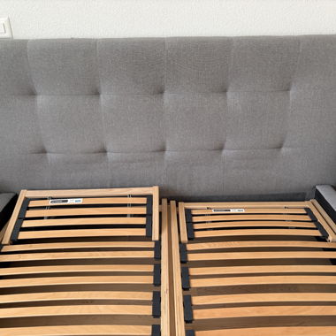 Boxspring bed 160x200 with slatted bases