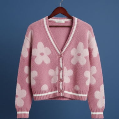 Cardigan rose / M