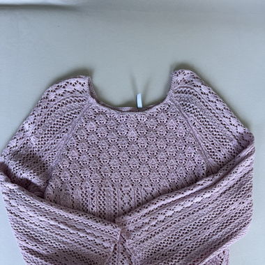 Pink knitted top