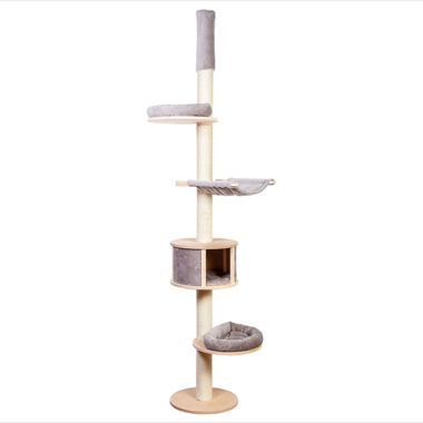 Arbre à chat étroit en gris 