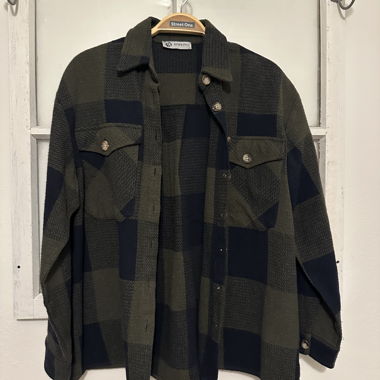 Camicia di cotone a quadri