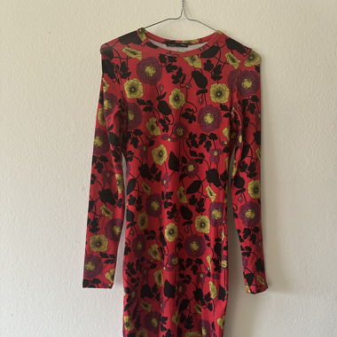 Langarm-Kleid im Vintagestyle