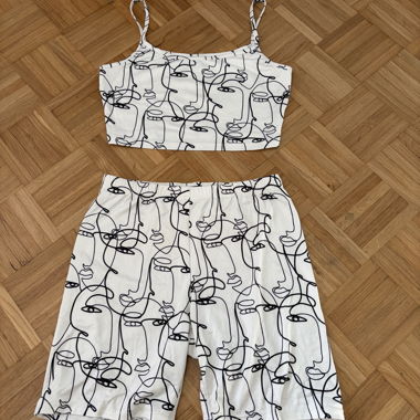 Crop Top and Shorts Set