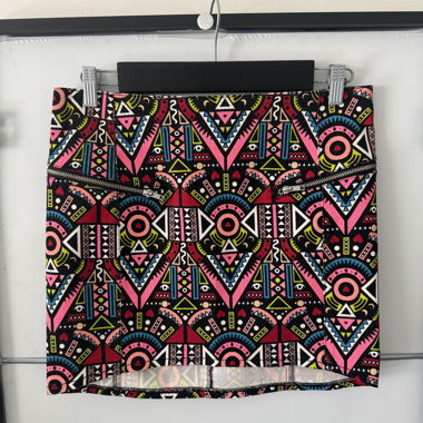 Gonna mini H&M fantasia colorata, Taglia L