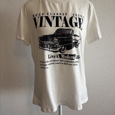 T-shirt vintage con stampa