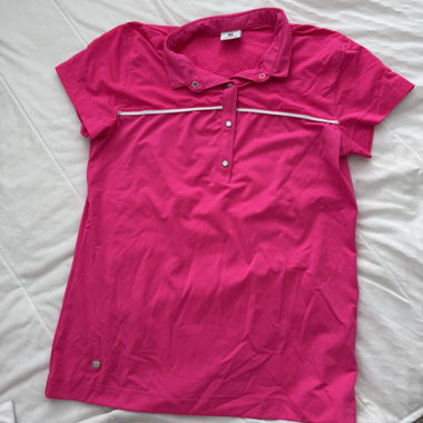 Pinkes Sport-Poloshirt