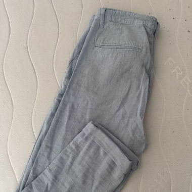 Soft Summer Pants with Drawstring – Pastel Blue