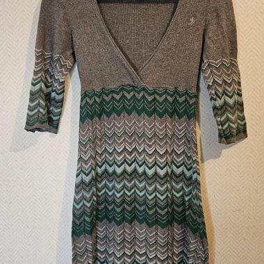 Abito in maglia fantasia