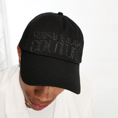 Versace Jeans Couture logo cap in black