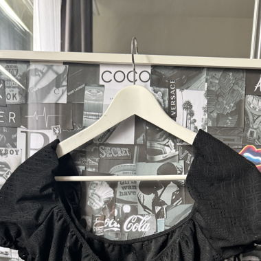 Crop Top mit Puffärmeln 