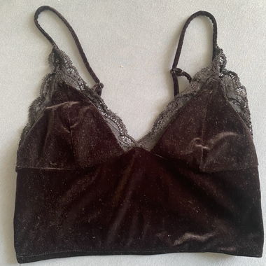 Top in velluto nero