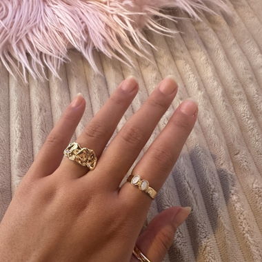 3 Vintage goldene Ringe (Nicht echt)