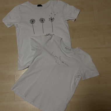 2 T-shirt bianchi