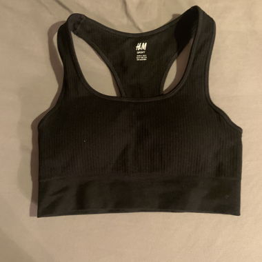 H&M Sport Bustier Schwarz Gr. S