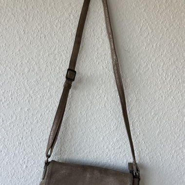 Sac légèrement pailletée en cuir 