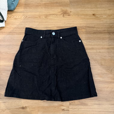 Jupe noire en jean