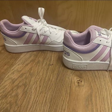 Adidas Sneakers, Size 39 1/3, Purple/White