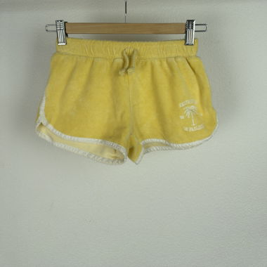 Short de sport en éponge jaune Zara