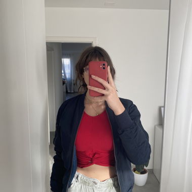 Veste bomber bleu marine