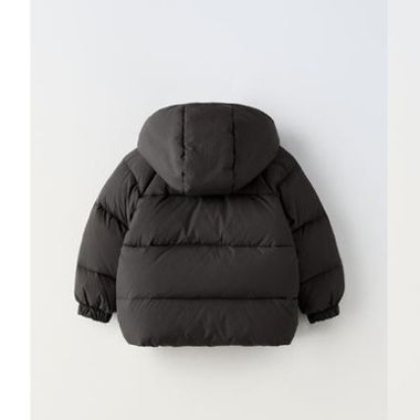 Kids' ZARA Black Puffer Jacket