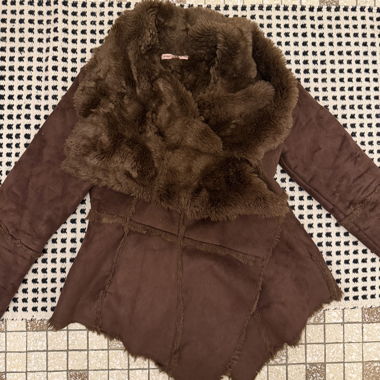 Veste Fornarina en fausse fourrure brune