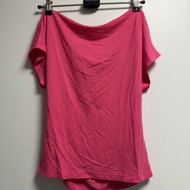 Flowy Pink Backless T-Shirt