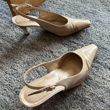 cream beige heels 