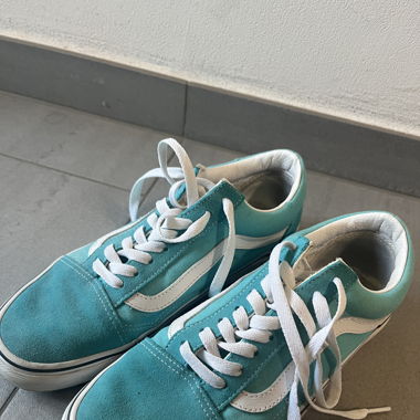 Teal Vans Old Skool