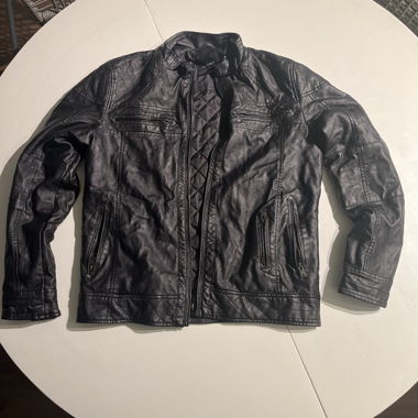 Faux leather jacket