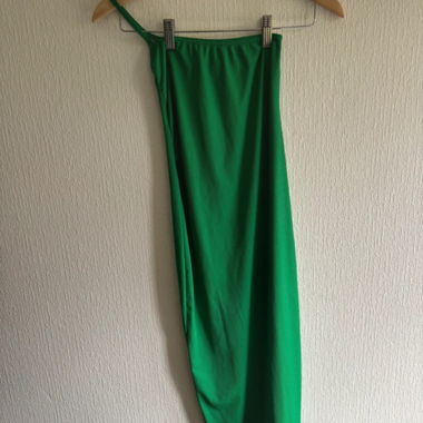 Robe tube verte 