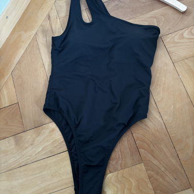 Mango Badeanzug schwarz XS