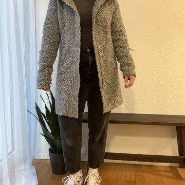 Winterjacke grau