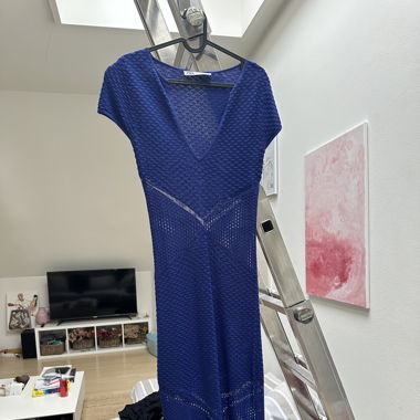 Long blue dress