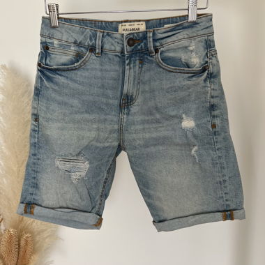Short en jean délavé Pull&Bear