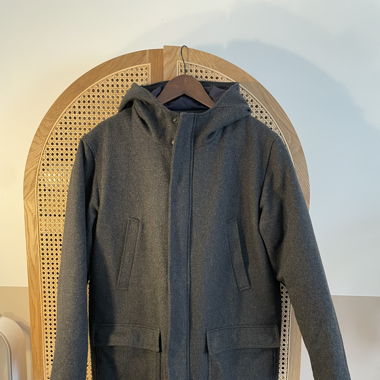 Parka octobre taille L grise laine