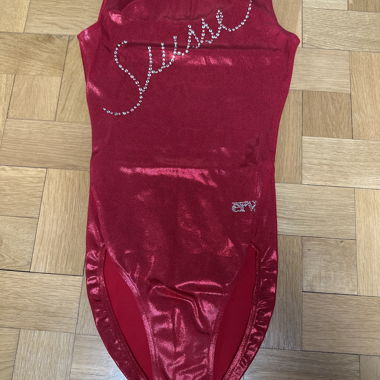 Leotard senza maniche rosso Suisse