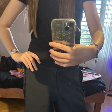 Là Shady Parachutehose schwarz