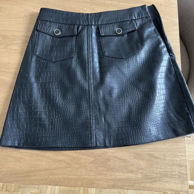 Zara Croc-Effect Skirt