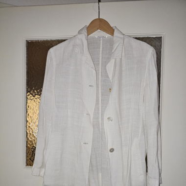 Veste/chemise été femme Max Mara lin blanc élégant