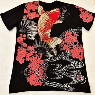 Oversize - Koi Backprint (hochwertiger Stick)