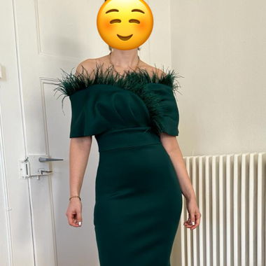  Women's/Femmes - Dark Green Party Cocktail Dress
