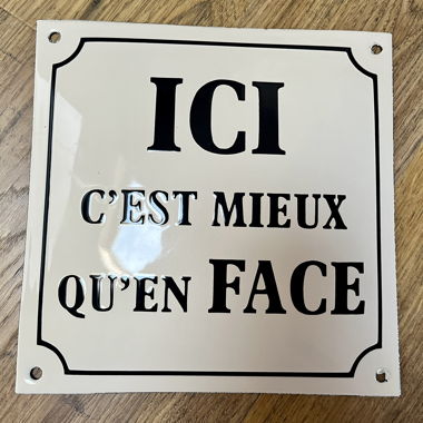 Plaque de rue drôle