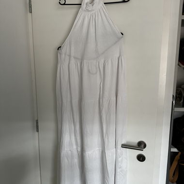 White Neckholder Dress