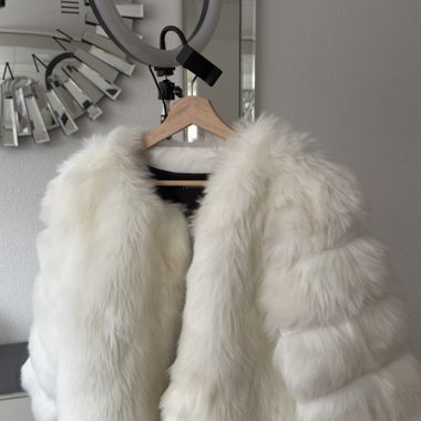 White Faux Fur Jacket