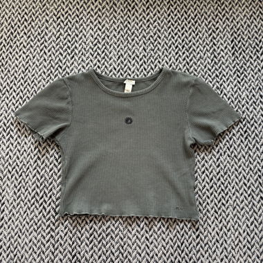 T-shirt a maniche corte verde oliva