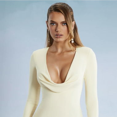 Robe blanche de soirée 